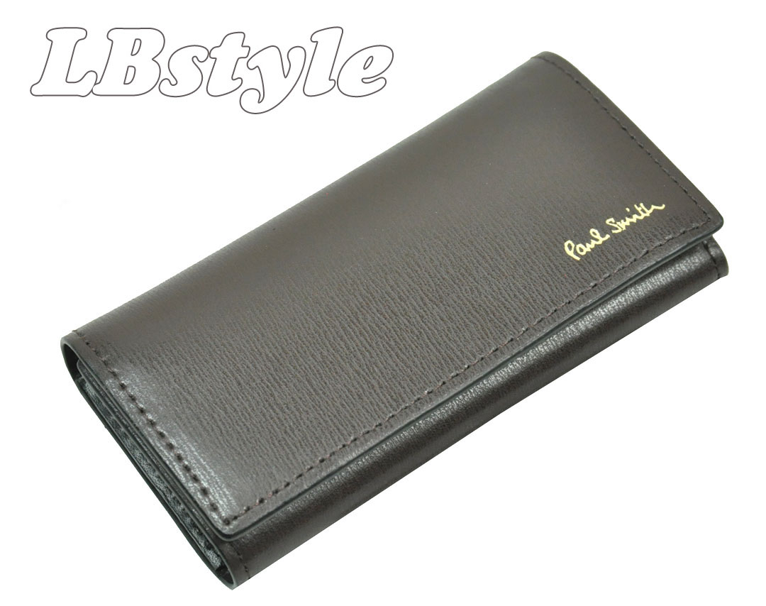 新品未使用　ポールスミス　キーケース　4連　マルチカラー　牛革　ストライプ Paul Smith 未使用 ポールスミス キーケース 4連 ストライプ