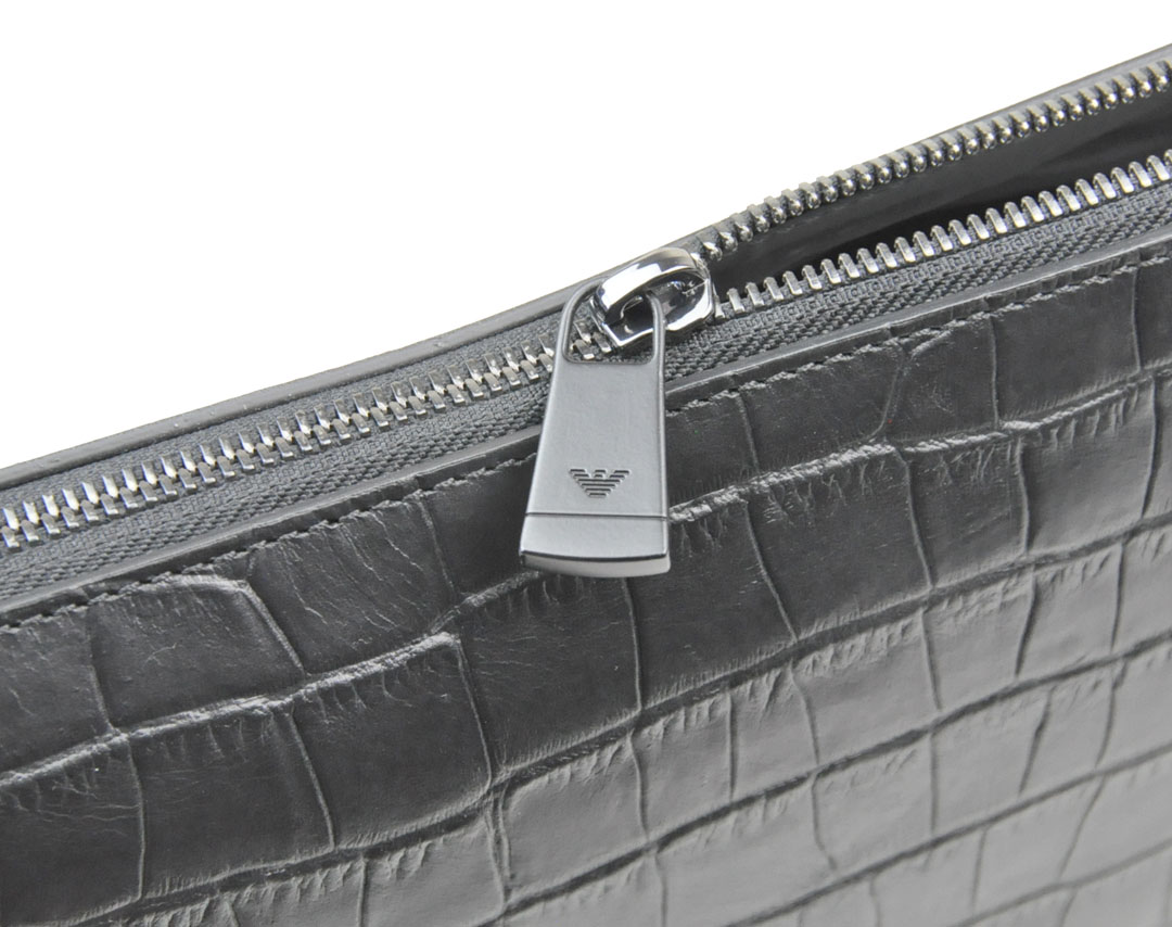 Emporio Armani 二つ目嚢 エンポリオアルマーニ クラッチペダルバッグ クロコ類厚かましさ創作甲殻 バッグ メンズ レディース セカンドバッグ アルマーニ イタリア製300 0912 Odeftg Com