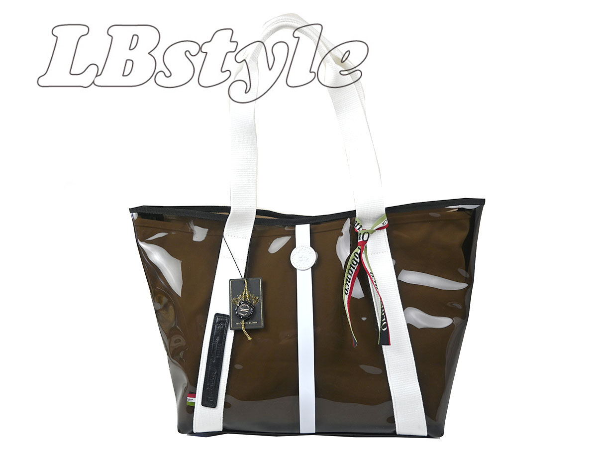 オロビアンコ トートバッグ Orobianco トートバッグ OROBIANCO PVC・牛皮 トートバッグ 中御徒面子付き添い人 オロビアンコ300-1214