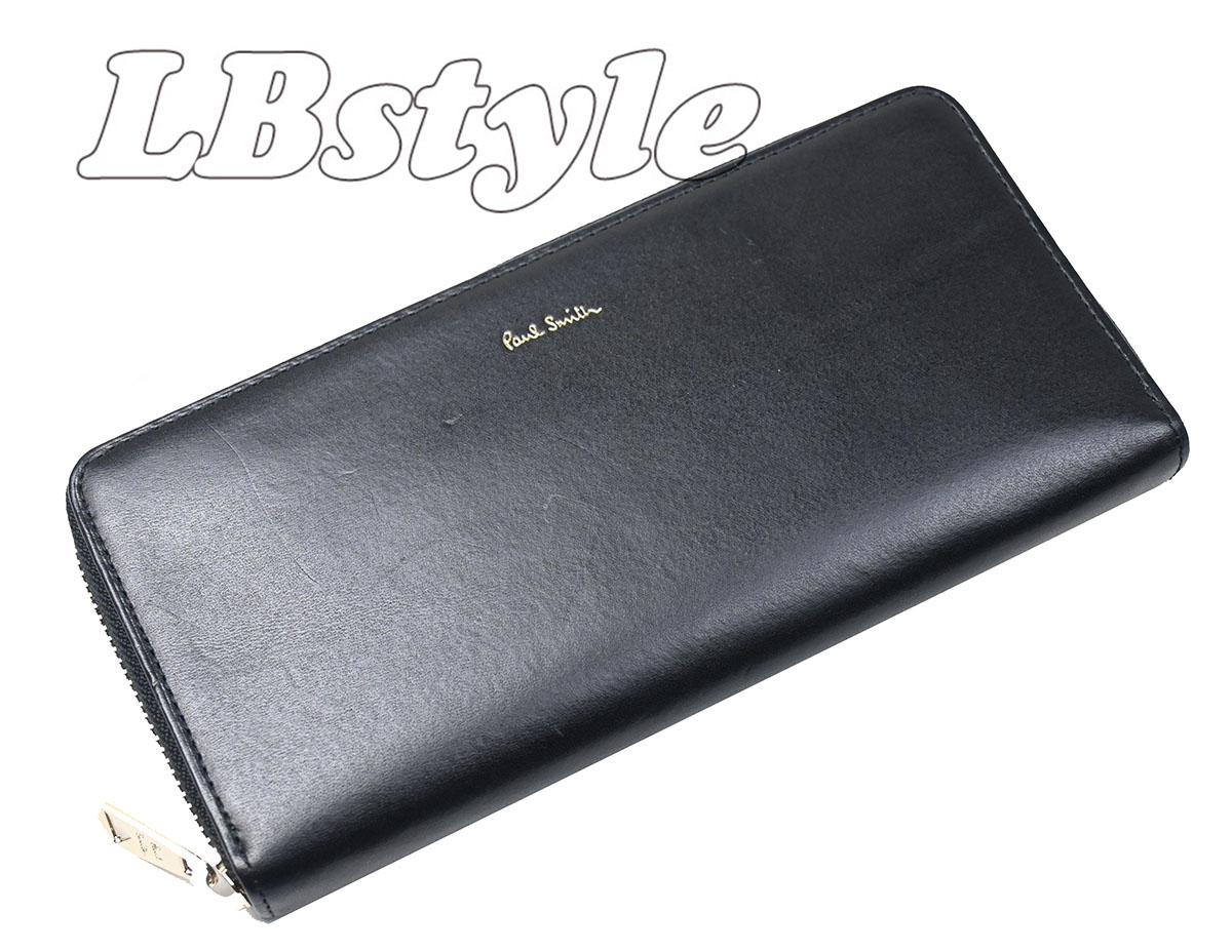 Paul Smith新品牛革財布 新品 ポールスミス Paul Smith 三つ折り財布 ミニエンボス 牛革