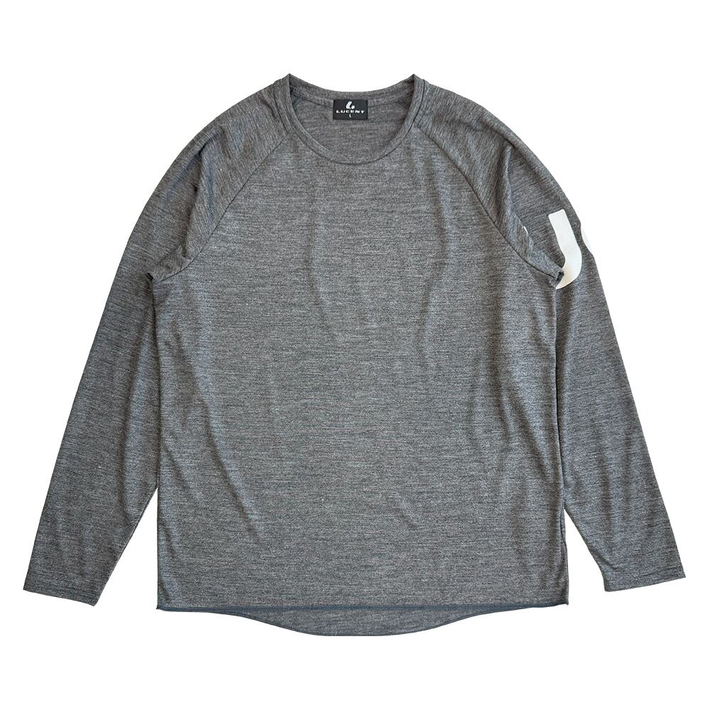 LUC+ ルクタス ウールロングTシャツ GY メンズ・レディース ソフトテニス テニス ウェア 男女兼用 ユニセックス ルーセント LUCENT スポーツ