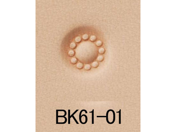 バリーキング刻印 フラワーセンター BK61-01 6mm【送料無料】 【メール便選択可】 [協進エル] レザークラフト刻印 バリーキング刻印/協進エル｜レザークラフト材料専門店ぱれっと