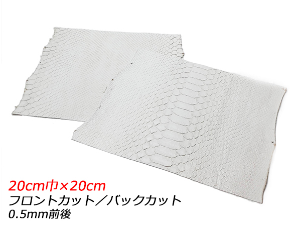 イタリア製　本皮　白のカットワーク 楽天市場】【切り革】ホワイトパイソン（PALETTE） 白 フロント