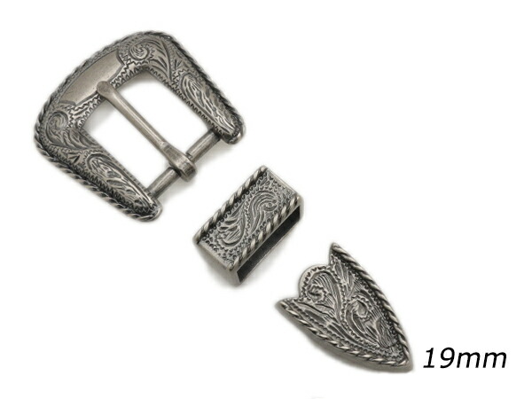 楽天市場】ウエスタンバックルセット(バックル内径10mm)3点セット 4色