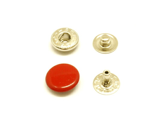 【箱売り】バネホック 中 赤 φ11.5mm｜足の長さ6mm 2000ヶ【送料無料】 [レザークラフトぱれっと] レザークラフトまとめ買い（業販） ホック箱売り｜レザークラフト材料専門店ぱれっと 20,020円