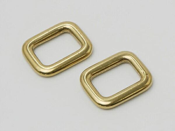 キャスト角カン 太 PK19 真鍮無垢 内巾24mm 2ヶ/100ヶ【メール便選択可】 [レザークラフトぱれっと] レザークラフト金具 角カン 装飾カン｜レザークラフト材料専門店ぱれっと