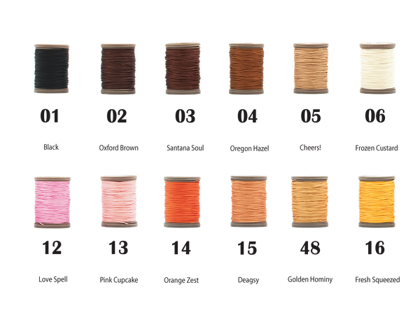 楽天市場】【六花（リゥファ）】ワックスリネン糸 全60色 0.4mm×約80m