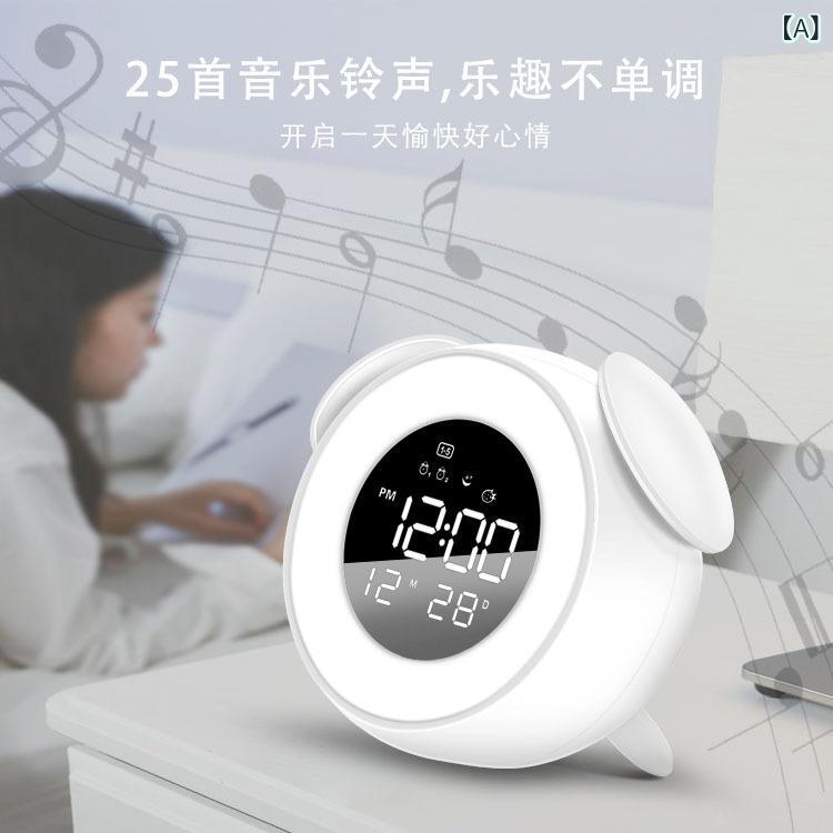 置き時計 デジタル 時辰儀 目覚まし時計時辰儀 卓上 とけい 肌理調 無線電話申し受ける 時辰儀 目覚まし時計 スマホ申し受ける 申し受ける役立つこと 温湿度計 体温計 湿度計 暦 大画面 見分かりやすい LED ナイト爵点火装置 多役立つこと