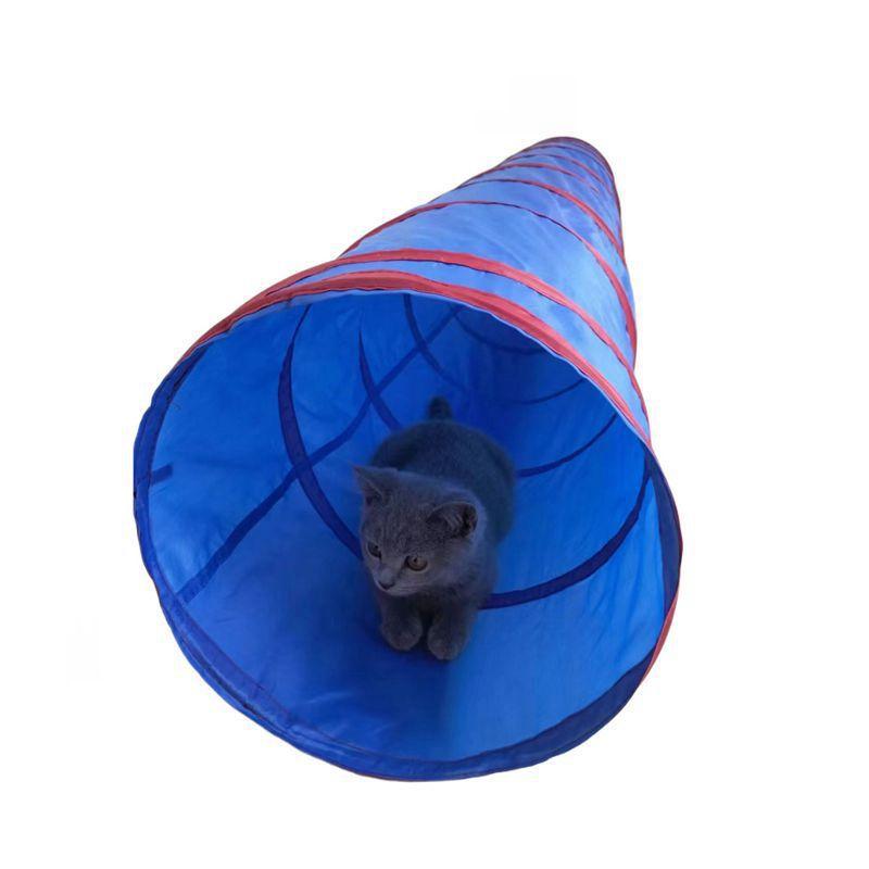 おしゃれ ペットトンネル 猫犬用 訓練玩具 敏捷性向上 折りたたみ式 爬行通道 遊び用 室内用 軽量 伸縮性