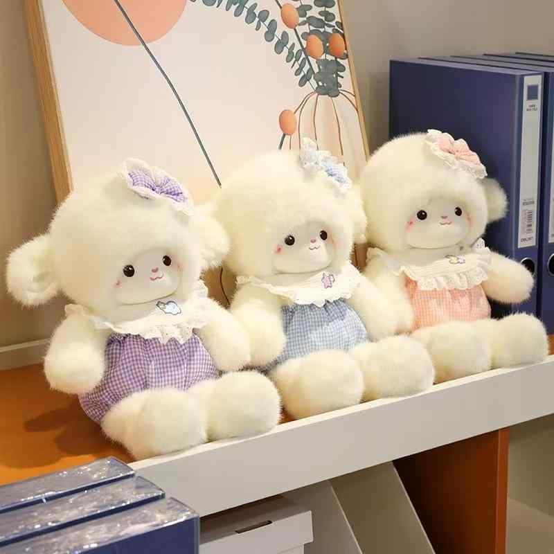 ぬいぐるみ 赤ちゃん用 可愛らしい 羊 ふわふわ ブランケット原材料 小型 パステル色の 命のせんたく御先棒 室内用 通年