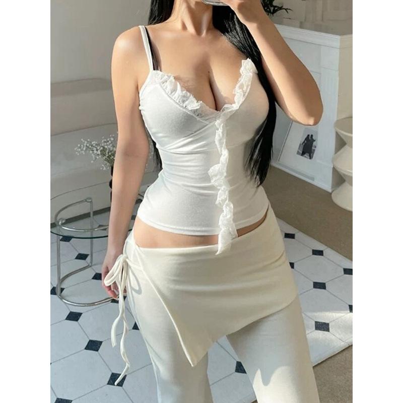 女性用 ヨガパンツ ローライズ ドローストリング フレアスカート風 ストレッチ 微フレア スリムフィット レギンス フィットネスウェア アクティブ 弾性素材 軽量 吸湿速乾 通勤以外 普段使い