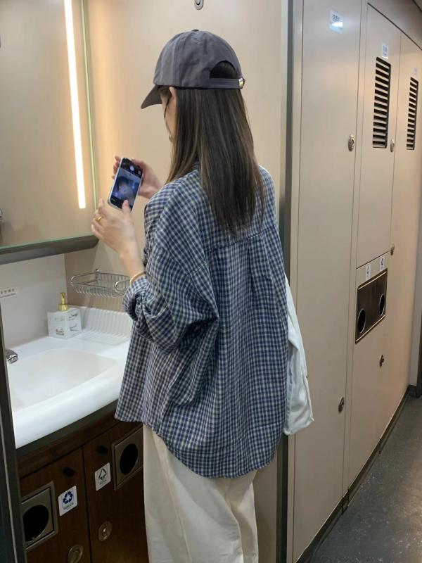 レディース チェック柄 ゆったり カーディガン ボーイフレンド風 細見え シャツ アウター 秋 カジュアル 日系 スタイル フィット トップス 普段使い リラックス