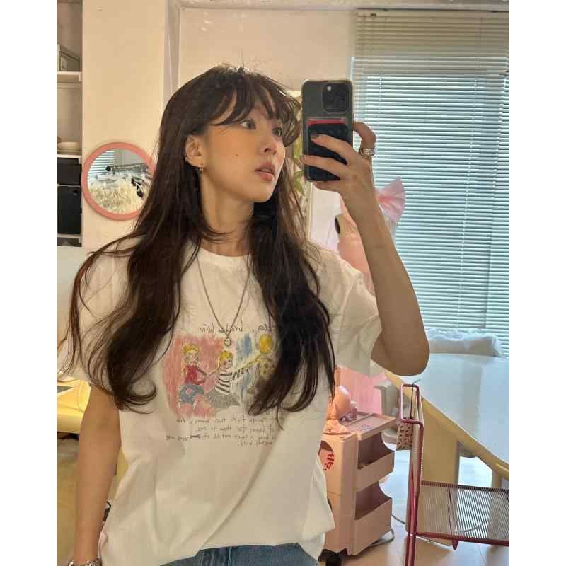 春夏 レディース 半袖 ティーシャツ トップス 愛くるしげ お姉さん 花柄 刷り上げる  参編み 挿し画 心地好い 普段使い走り ガーリー 表現スタイル 口さかしい 綿織物 混 原料品 吸湿 速乾 役立つこと レディースファッション-トップス
