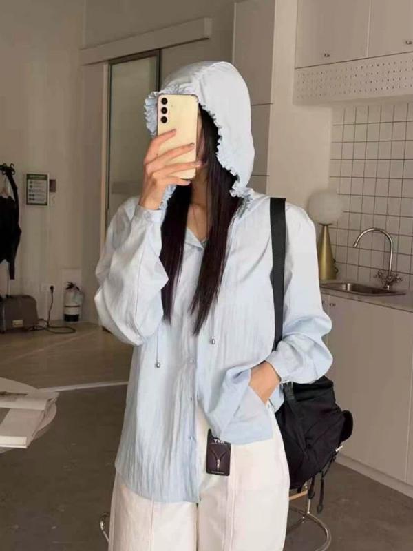 UV取りすてる パーカー レディース 人付き合い冷感 レディース 夏 UV取りすてる ボンネット付き添い人 ゆったり ティーシャツ 通気性 軽さ シングル名取り草 スピード競技 好いたらしい 心地好い 表現スタイル 吸湿速乾 口さかしい
