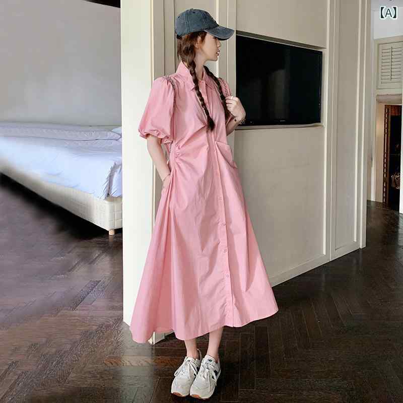 衣装 馬鹿でかい大きさ 夏 ドパミン 風 座標の サクラ色 プルオーバー 衣装 成人女性用 夏 2026 馬鹿でかい大きさ ゆったり 着 痩せ 成り行きの ある フレンチ ロング 御召しもの