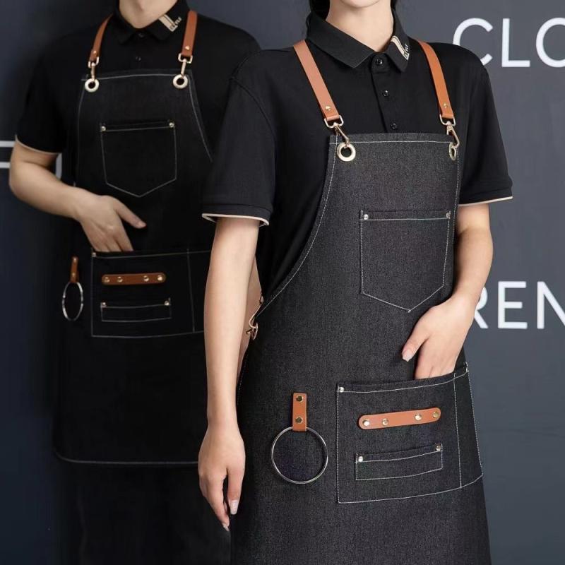 今めかしい 前垂れ ジーンズ 朦々たる やり方用 今めかしい ネイルサロン ベーキング 喫茶店 髪の毛理髪師 耐久性 隠し付き添い人 普段使い