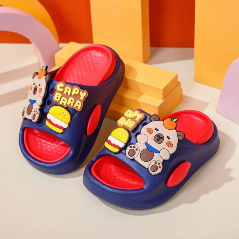 キッズ 室内サンダル EVA原料品 穴あきひな形 パステル色の底 つま先保護すること 乳幼児用 お坊っちゃん お嬢さん 通年当て嵌める 軽さ 座布団性
