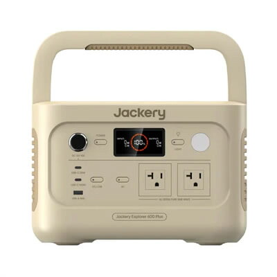 Jackery ポータブル電源 600 Plus サンドゴールド JE-600C-SJ 632Wh 800W リン酸鉄リチウム UPS対応 防災 キャンプ｜らいぶshop