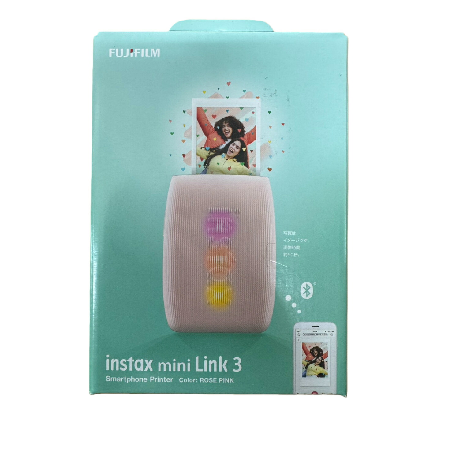 FUJIFILM スマートフォン用プリンター チェキ instax mini Link 3 ローズピンク｜らいぶshop