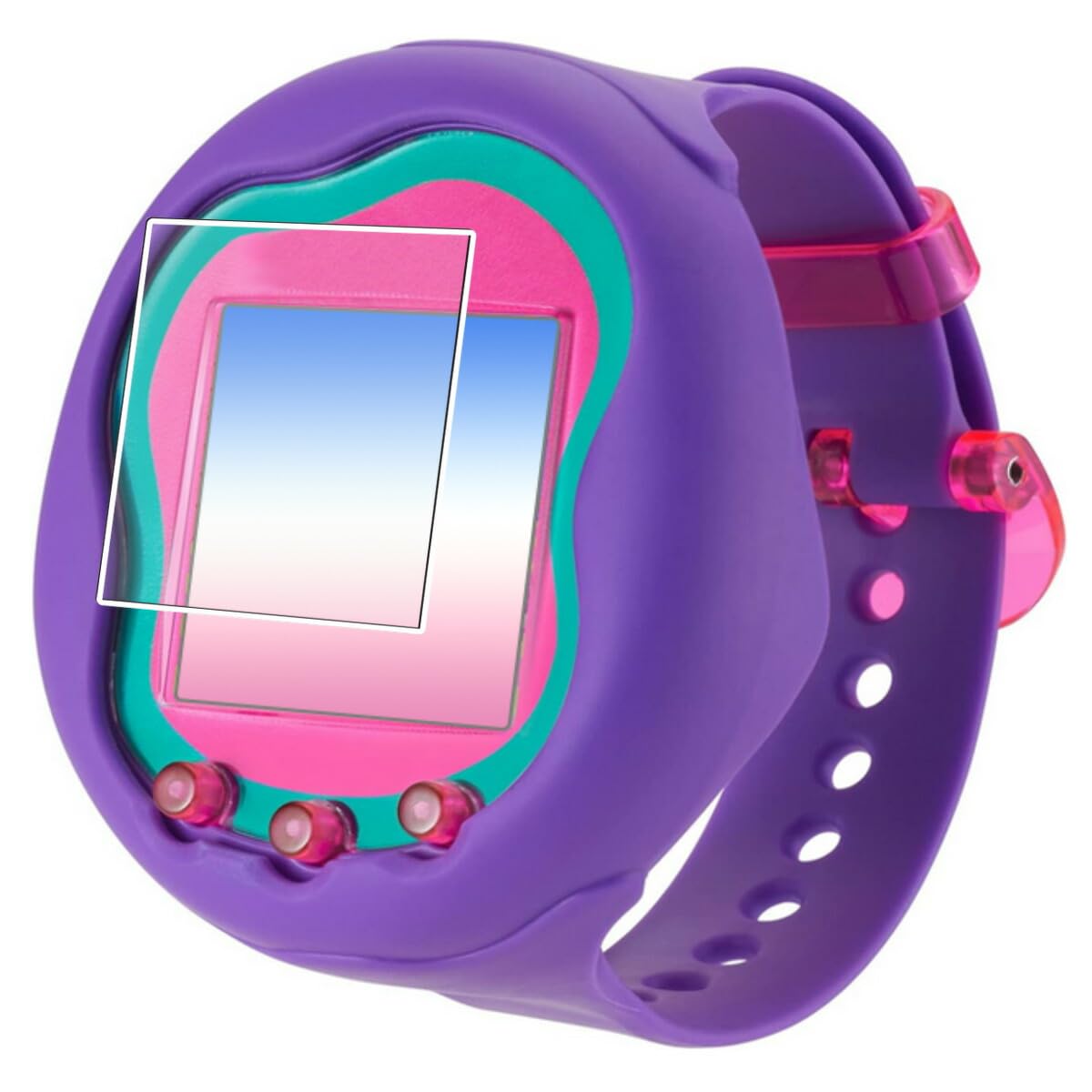 [2枚セット]ClearView Tamagotchi Uni用[反射防止ノンフィラータイプ]液晶保護フィルム ギラツキなし 日本製画像