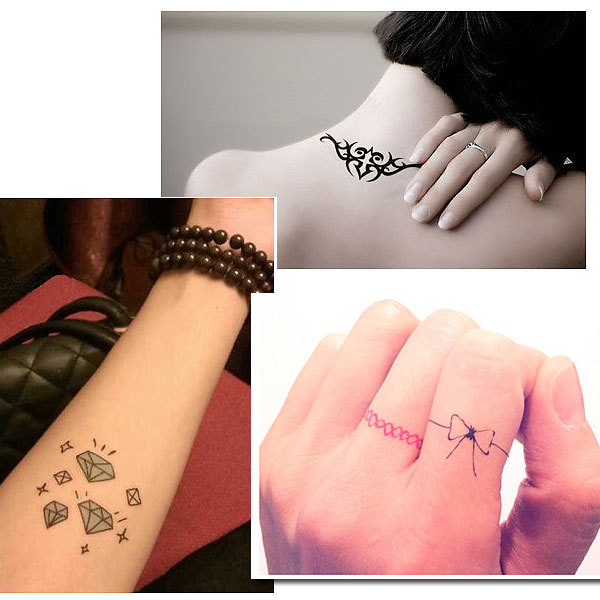 メール便 13type タトゥーシール Tattoo 王冠 クラウン 祭り パーティー 舞台 クラブ 星 ダンス ハト フォント フェザー シール 子供