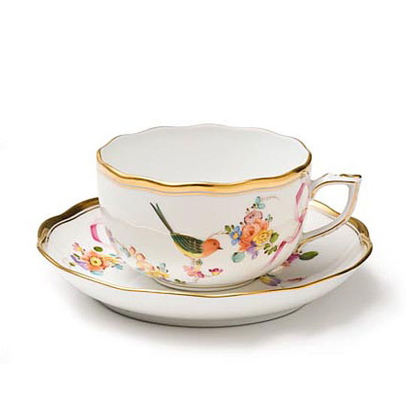 ヘレンド Herend JM 地中海の庭 紅茶優勝杯＆平円盤 20724 貨物輸送無料 ブランド名 洋食器 御前上等 今めかしい 愛くるしい 晴れ晴れしい  今めかしい 一般受け おすすめ 一緒になる 差し上げ物 差し上げ物