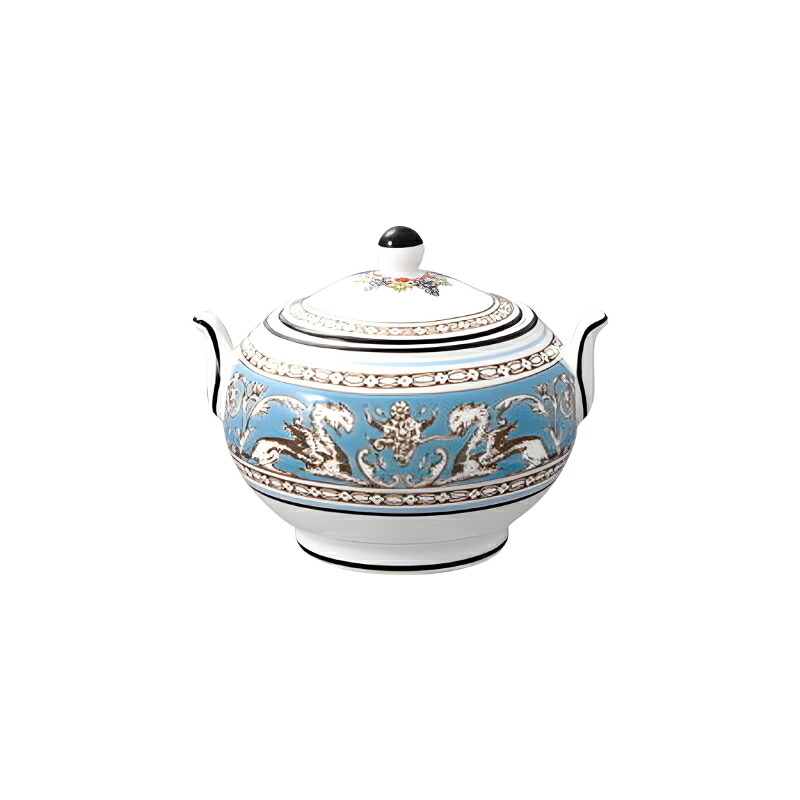 ウェッジウッド WEDGWOOD フロレンティーン ターコイズ シュガー ティー (S) 送料無料 ブランド 洋食器 高級 おしゃれ かわいい 豪華 モダン 人気 おすすめ 結婚 引き出物 ギフト