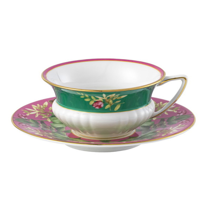 ウェッジウッド WEDGWOOD ワンダーラスト ピンクロータス 紅茶優勝杯＆平円盤