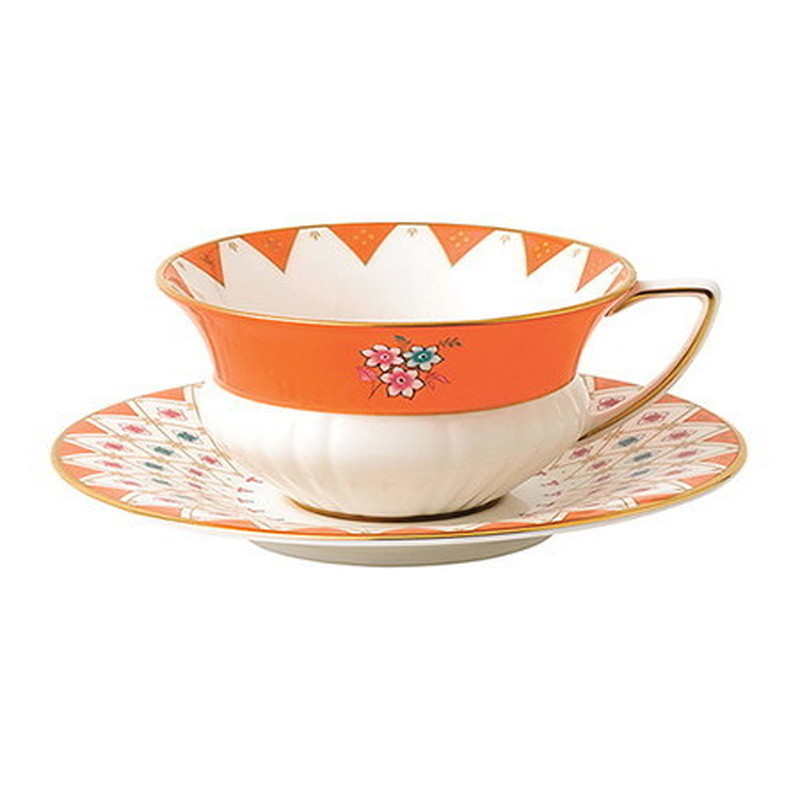 ウェッジウッド WEDGWOOD ワンダーラスト ピオニー 金剛石 紅茶優勝杯＆平円盤