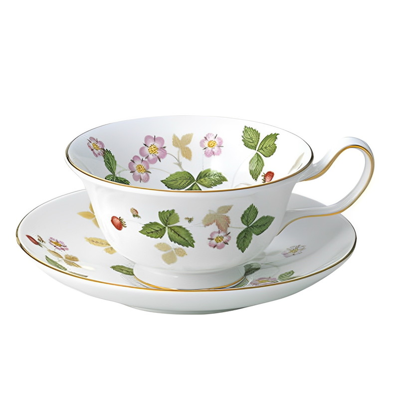 ウェッジウッド WEDGWOOD ワイルドストロベリー 紅茶優勝杯＆平円盤 ピオニー
