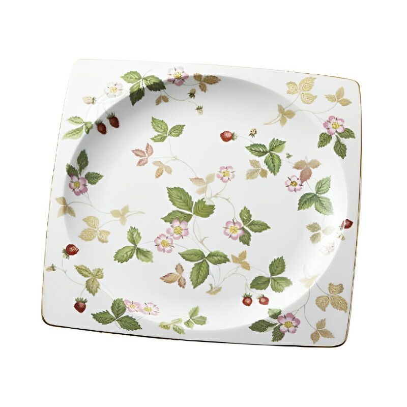 半額品 楽天市場 ウェッジウッド Wedgwood ワイルドストロベリー スクエアプレート 26cm ル 銀座 高級感 Tadawul Ly