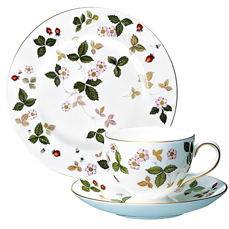 ウェッジウッド WEDGWOOD ワイルドストロベリー デザート皿(18cm)セット 送料無料 ブランド 洋食器 高級 おしゃれ かわいい 豪華 モダン 人気 おすすめ 結婚 引き出物 ギフト