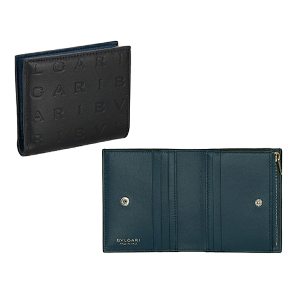 ブルガリ BVLGARI 291749 CALF/BLK 二つ折り財布 送料無料 ブランド 高級 贈り物 ギフト プレゼント 誕生日