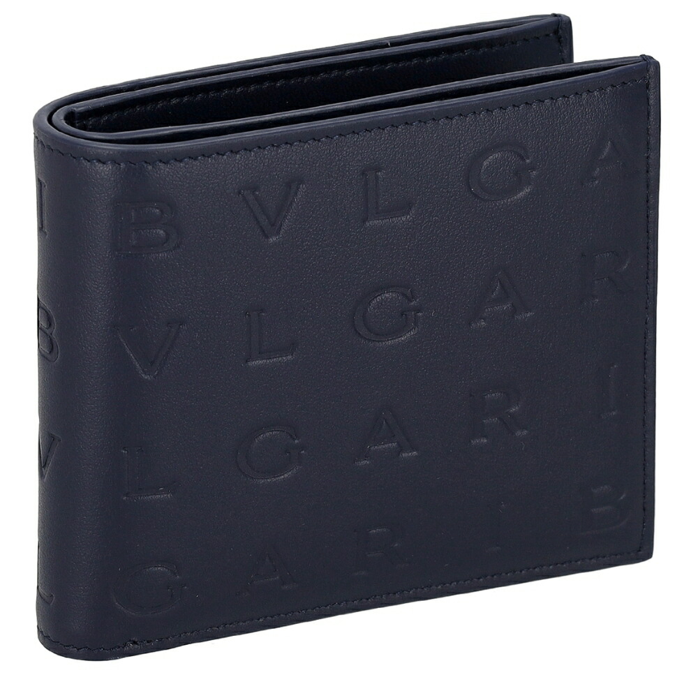 ブルガリ BVLGARI 292913 CALF/POSEIDON LAPIS 二つ折り財布 送料無料 ブランド 高級 贈り物 ギフト プレゼント 誕生日
