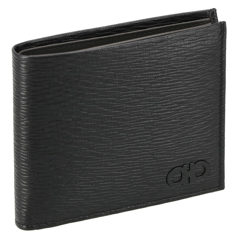 フェラガモ FERRAGAMO 66A063 PEBBLE/NERO/D.RAIN 二つ折り紙入れ 貨物輸送無料 ブランド名 飛び切り 差し上げ物 差し上げ物 差し上げ物 生まれ落ちる日