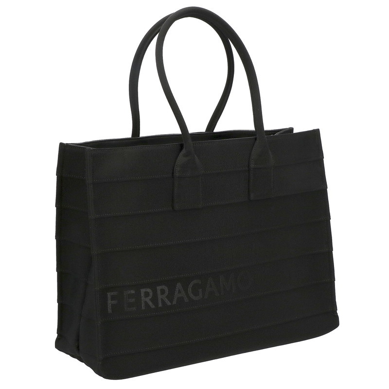 楽天市場】フェラガモ FERRAGAMO 214988 FABRIC/NERO トート