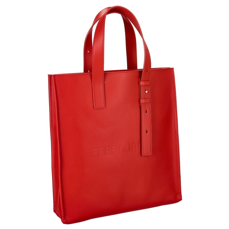 フェラガモ FERRAGAMO 241435 CALF/FLAME RED トートバッグ