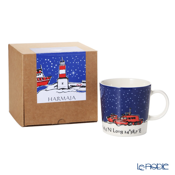 アラビア Arabia 灯台マグ 300ml Harmaja ハルマヤ ナイト Blue 21 食器 北欧 マグカップ おしゃれ かわいい ブランド 結婚祝い 内祝い septicin Com