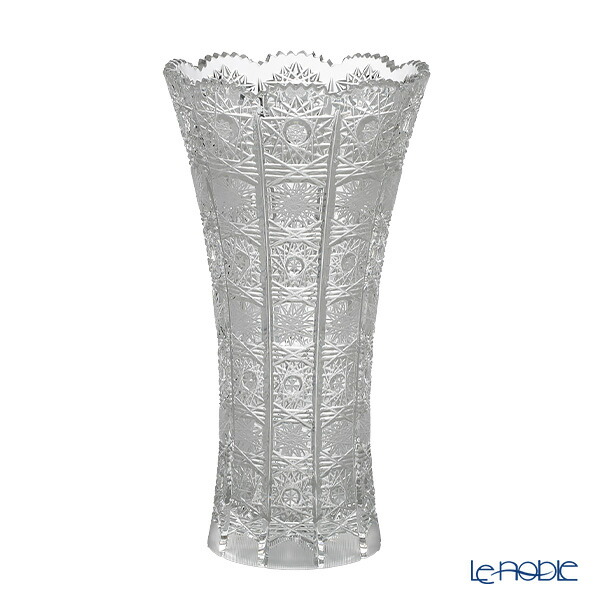 楽天市場】ボヘミア グラス ブルーム 花瓶25.5cm ラスカボヘミア