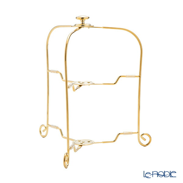 楽天市場】早川シルバー 折りたたみティースタンド デコ 2段 プレート