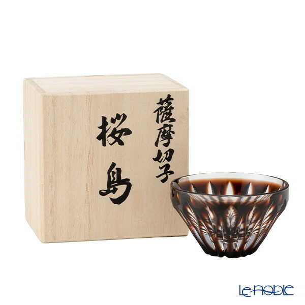 楽天市場】【P10倍・クーポン】復元薩摩切子 猪口A／1103 八角籠目 銅