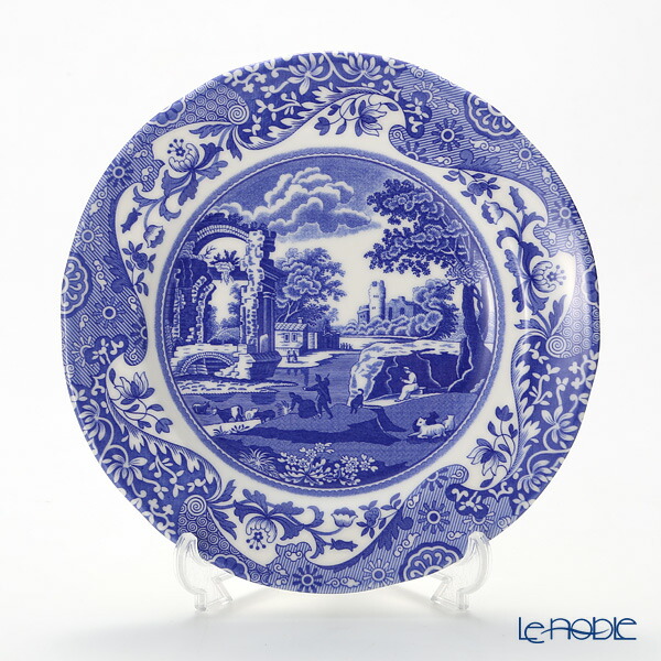 楽天市場】スポード ブルーイタリアン プレート 23cm SPODE