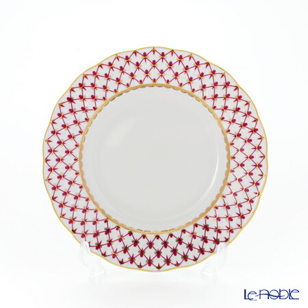 人気満点 ロシア食器 インペリアル ポーセリン 内祝い 結婚祝い ブランド お皿 皿 ブルース ピンクネット 18cm プレート ブルース ピンクネット Gomez Cr