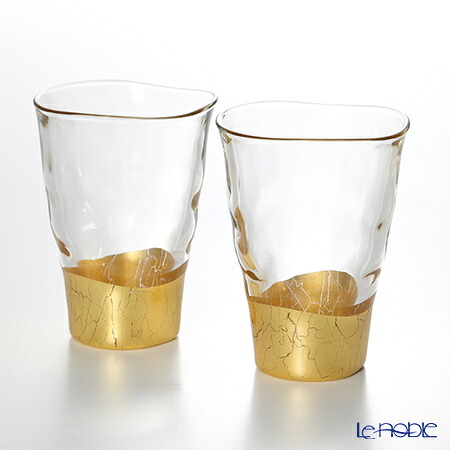 箔一 貫入 一口 2個セット A061-03004 和食器 金箔 ビアグラス ビールグラス