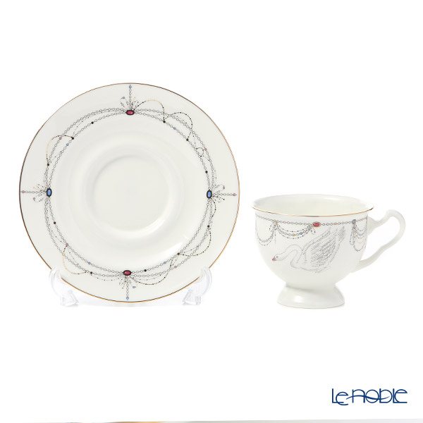 ロシア食器インペリアル・ポーセリンバレエコレクションティーカップ&ソーサー白鳥の湖240ml