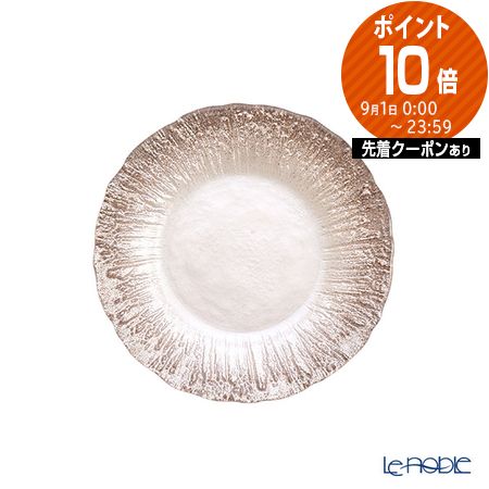 Vetro Felice ヴェトロフェリーチェ グリッター プレート 21cm Vetro Felice/ヴェトロフェリーチェ】 グリッター ガラス