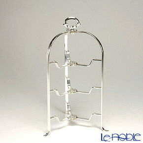 楽天市場】早川シルバー 折りたたみティースタンド デコ 2段 プレート