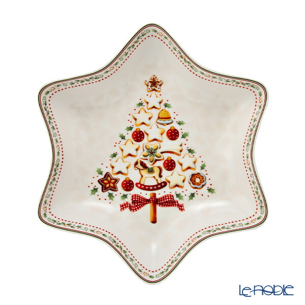 陶器製クリスマスデコレーション villeroy & boch Toy's Delight pot with lid Villeroy & Boch