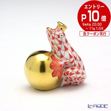 【希少】ヘレンド HEREND カエルの王様 フィギュリン 開運 運気 金 希少】ヘレンド HEREND カエルの王様 フィギュリン 開運 運気 金
