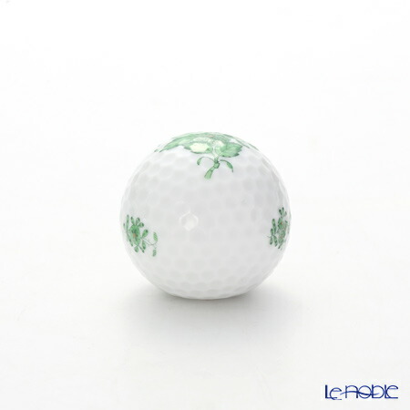 ヘレンド Herend アポニーグリーン 0 00 ゴルフボール型オブジェ 置物 インテリア Giosenglish Com